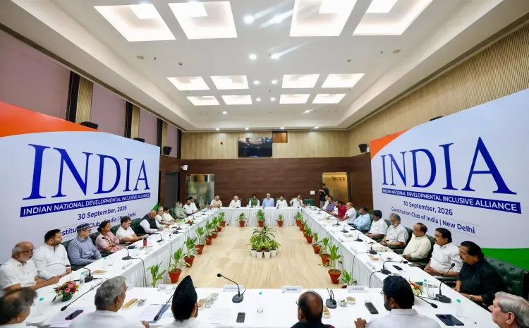 INDIA bloc meets at Constitution Club over CEC Gyanesh Kumar row