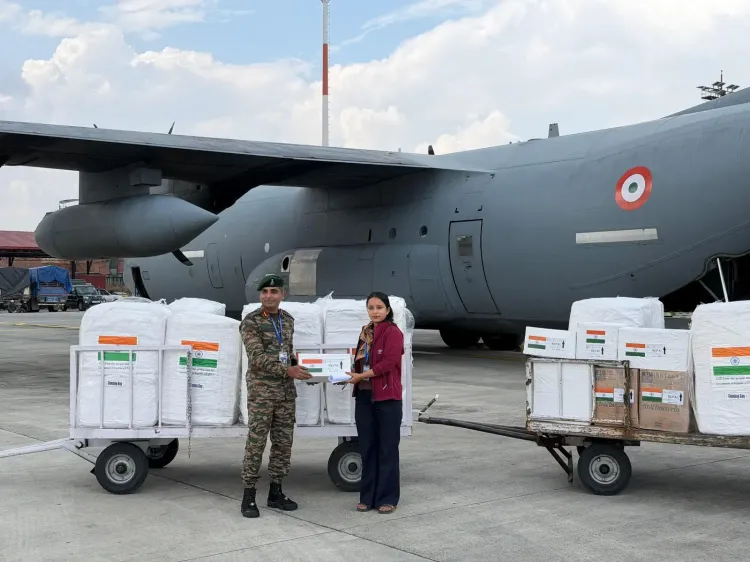 India sends 9th relief flight to flood-hit Nepal with 11 tonnes of supplies