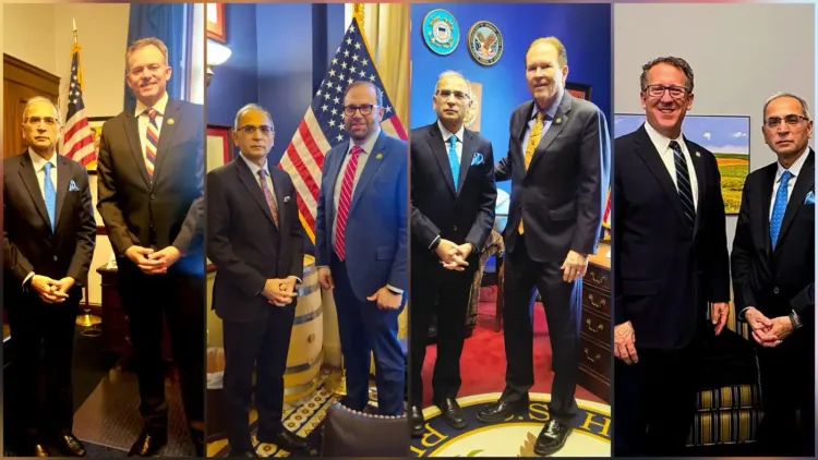 How is the Indian ambassador fostering India-US trade relations with Republican leaders?