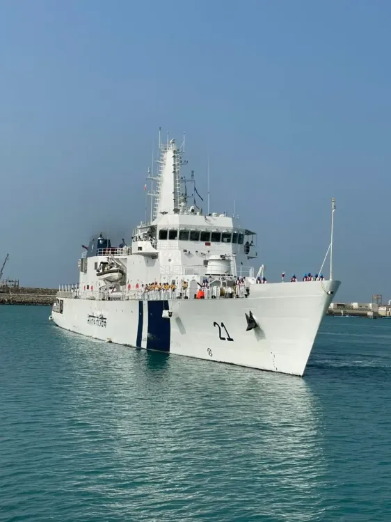 How does the Indian Coast Guard Ship Sarthak's visit to Iran's Chabahar port signify a shift in maritime engagement?