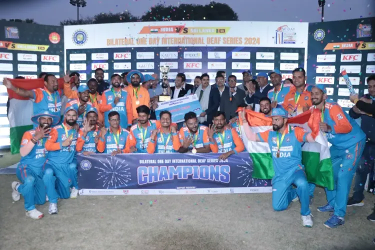Indian Deaf Cricket Team Achieves Impressive 5-0 Victory Over Sri Lanka