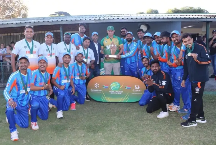 Indian Deaf cricket team sweeps South Africa 3-0 in T20Is, 2-0 in ODIs