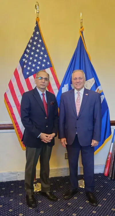 What Did the Indian Envoy Discuss with Republican Majority Leader?
