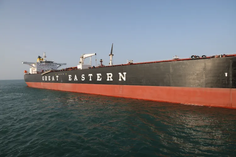 Crude Oil Tanker 'Jag Laadki' Docks at Mundra with 80,886 MT Cargo