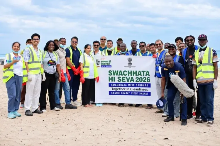 Indian mission in Ghana cleans Ananse Beach, backs 'Swachhata Hi Seva' 2026