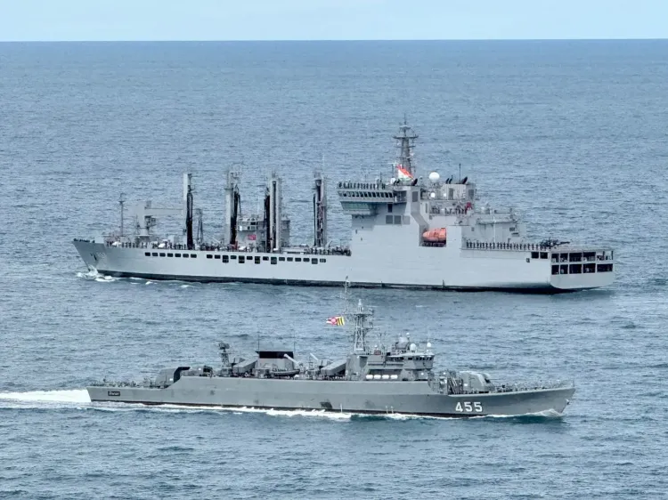 Indian Navy ships conclude Sattahip visit with PASSEX alongside Royal Thai Navy