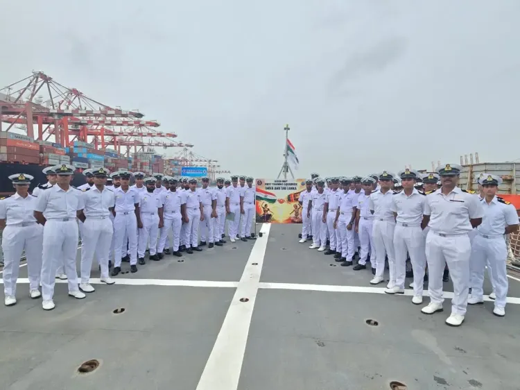 Indian Navy's First Training Squadron departs Colombo after Sri Lanka port call