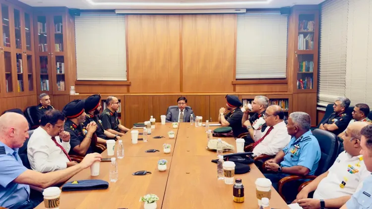 India NDC triservice delegation visits South Korea on strategic tour