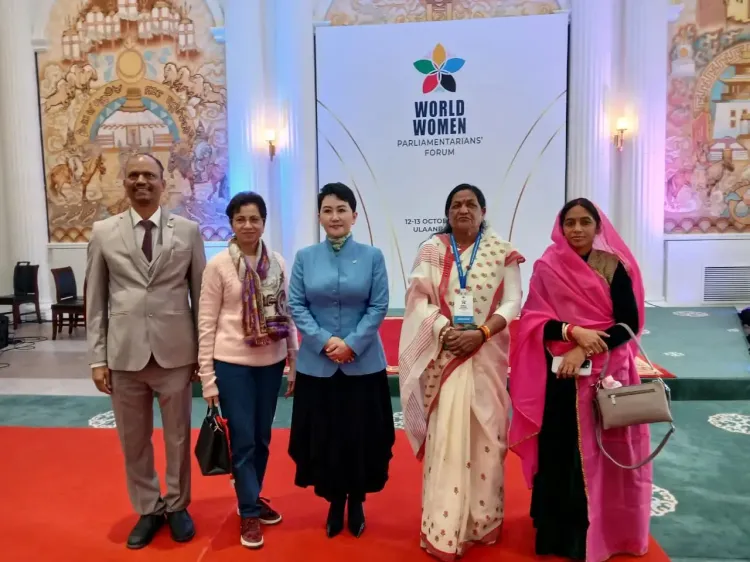 Indian women MPs meet Mongolia's Foreign Minister in Ulaanbaatar