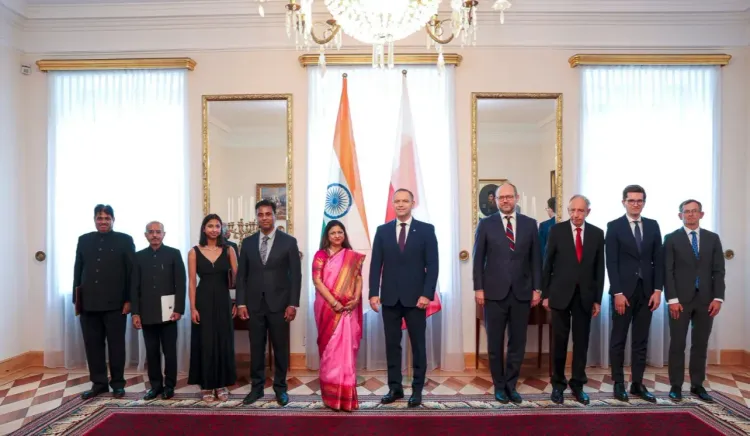 India Ambassador Neeta Bhushan presents credentials to Poland President in Warsaw