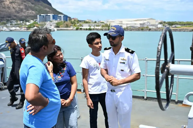 How Does INS Savitri Welcome Visitors in Mauritius, Showcasing Indian Navy’s Strength and Heritage?