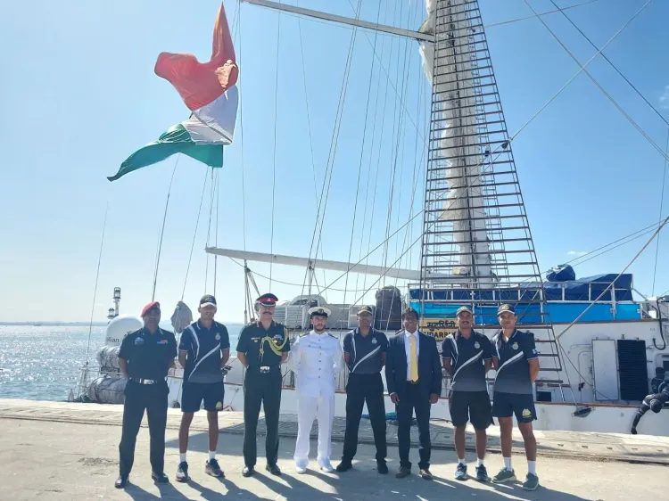 INS Sudarshini reaches Lisbon on 15th port call of Lokayan 26 voyage