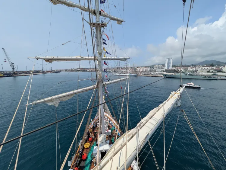 INS Sudarshini reaches Portugal after 19-day Atlantic crossing in Lokayan 26