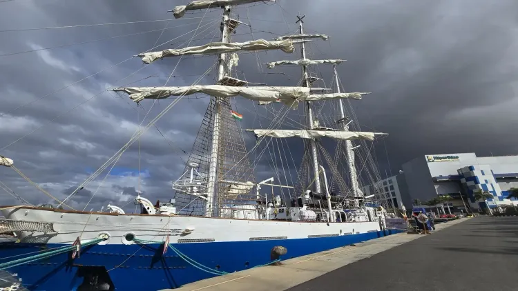Historic: INS Sudarshini First Indian Ship to Reach Canary Islands
