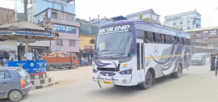 Imphal-Dimapur-Guwahati bus service runs smooth for second day on NH-2