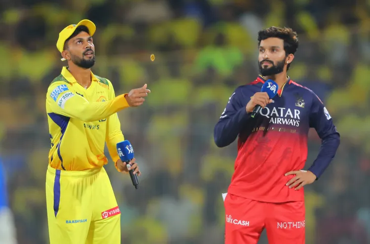 IPL 2025: Bhuvneshwar Kumar Joins RCB as CSK Opts to Bowl First in Southern Derby