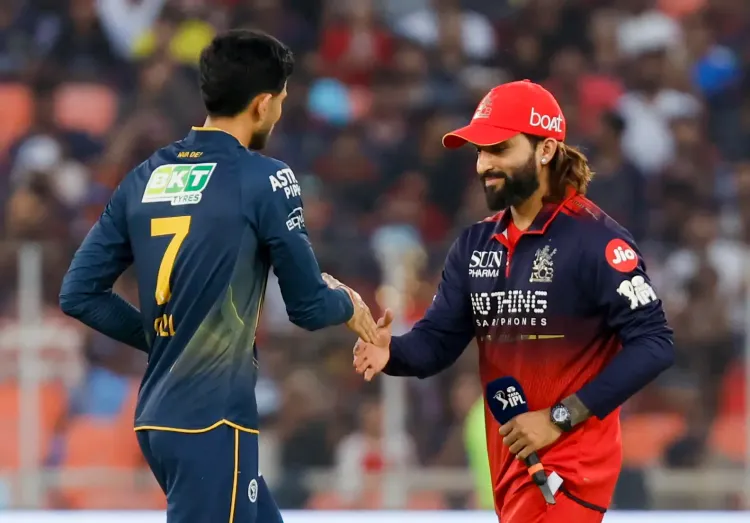 आईपीएल 2026: जीटी ने आरसीबी के खिलाफ टॉस जीतकर गेंदबाजी चुनी, दोनों टीमें अपरिवर्तित