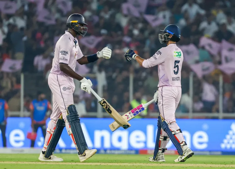 Sudharsan's 61, Sundar's 50 guide GT to 168/5 against SRH in IPL 2026