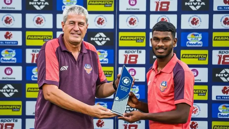 ISL 2024-25: FC Goa's Brison Fernandes Recognized as Emerging Player of the Month