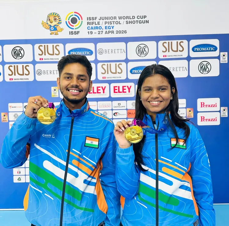 Historic Gold: Shambhavi & Divyanshu Set Jr World Record at ISSF Cairo