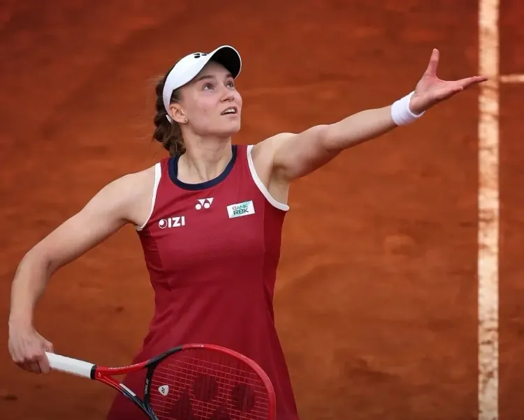 Rybakina powers past Eala 6-4, 6-3 to reach Italian Open last 16