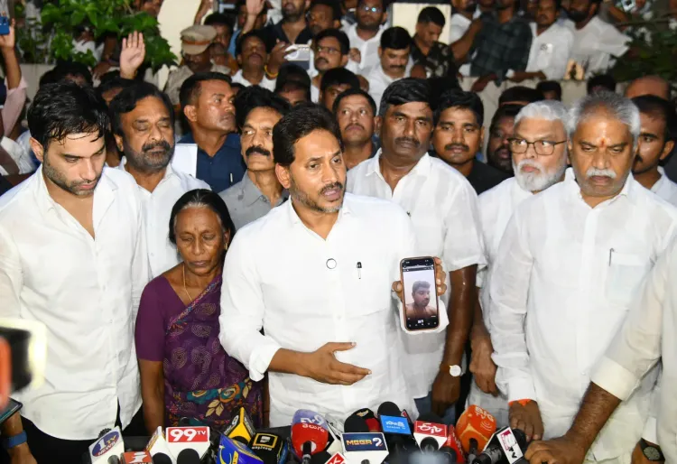 Jagan demands CBI probe into Vijayawada custodial death of Gade Sai Krishna