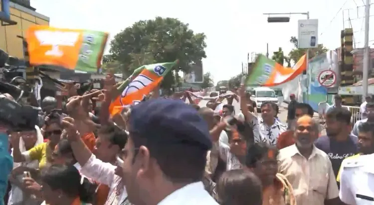 BJP leads 194 seats in West Bengal as supporters rally outside Mamata's Kolkata residence