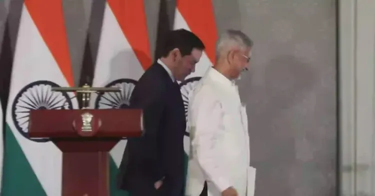Jaishankar Addresses Media Alongside US Secy of State Rubio
