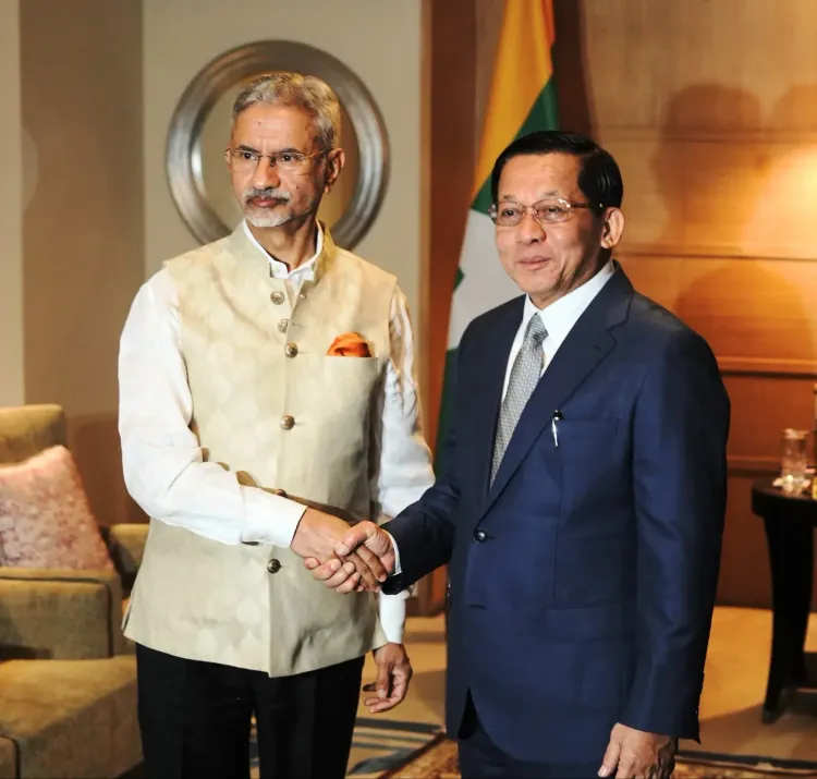 Jaishankar Calls on Myanmar's President U Min Aung Hlaing in Delhi
