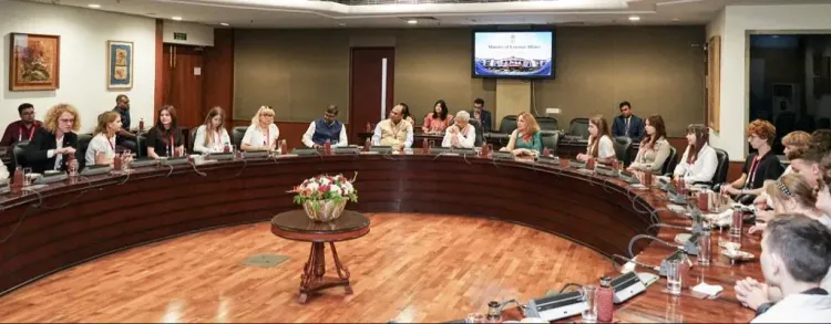 Jaishankar meets 2nd Jamsaheb Youth Exchange participants