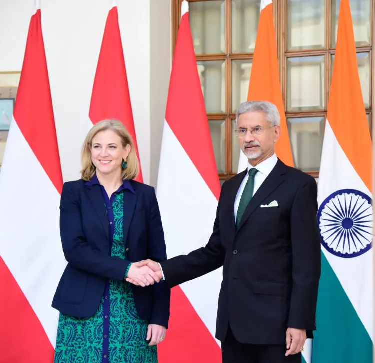 Jaishankar meets Austria FM Meinl-Reisinger in New Delhi