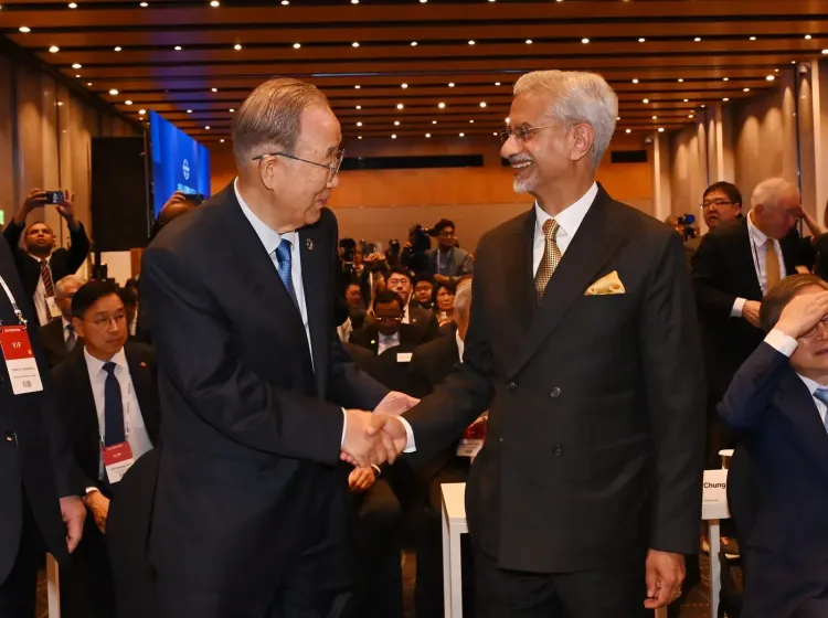 Jaishankar meets Ban Ki-moon, Mongolia ex-PM at Jeju Forum