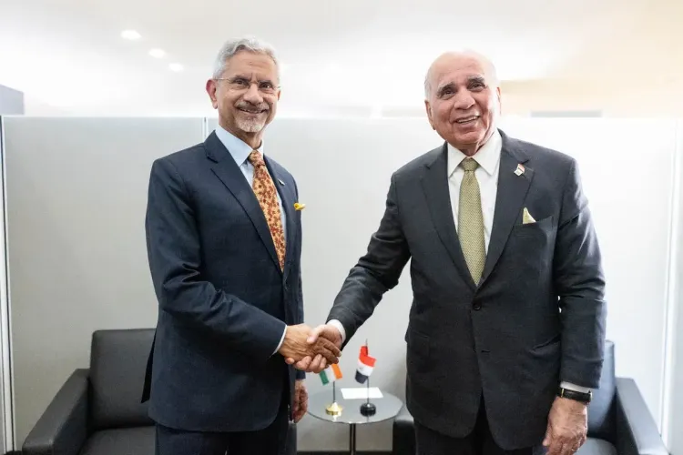 Jaishankar Meets Iraq DPM Fuad Hussein at UN HQ