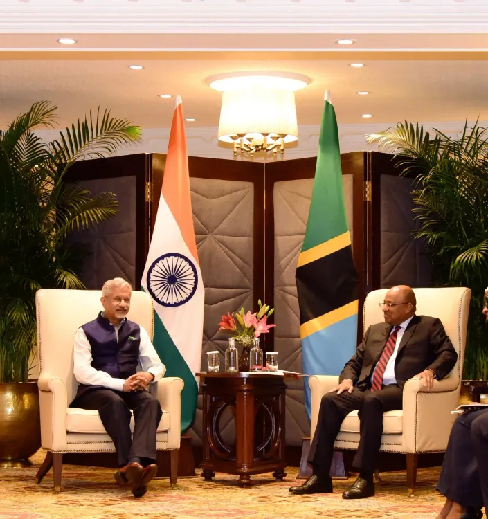 Jaishankar meets Zanzibar President Mwinyi in Delhi
