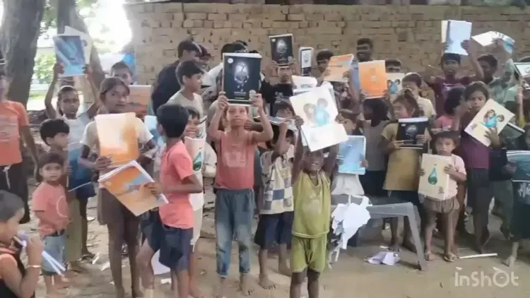Jal Shakti Minister Paatil Distributes Notebooks in PM Modi's Varanasi Village