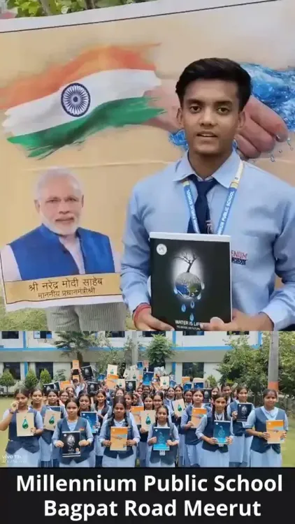 Jal Shakti Minister Paatil Holds Water Awareness Drive at Meerut School
