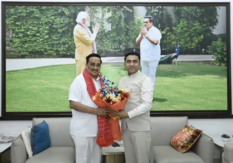 Jal Shakti Minister Paatil meets Goa CM Sawant in Delhi