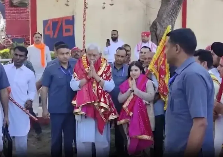 उपराज्यपाल मनोज सिन्हा ने नवरात्र पर 'श्री माता वैष्णो देवी जी प्राचीन मार्ग पवित्र गदा यात्रा' का शुभारंभ किया