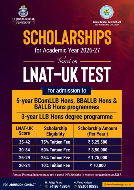 Will Jindal Global Law School End Early Admissions on February 28?