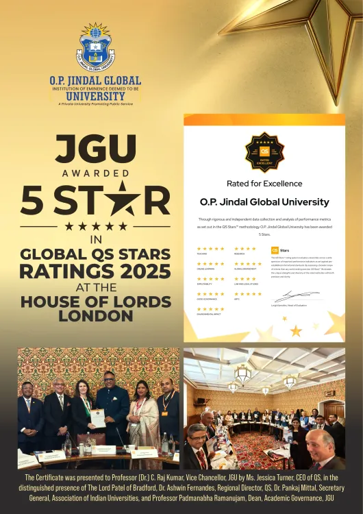 Is Jindal Global University the First in the World to Earn 5 Stars in Global QS Ratings 2025?