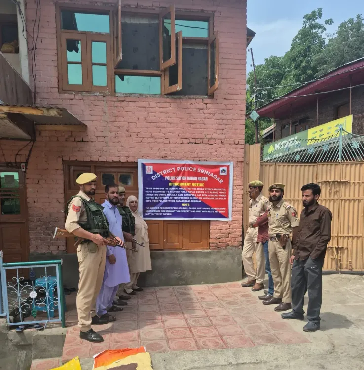 Srinagar Police attach ₹5 crore drug peddlers' properties in J&K crackdown