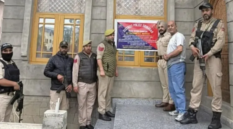 Srinagar Police attach ₹2 crore properties of drug peddlers in Chanapora, Qamarwari