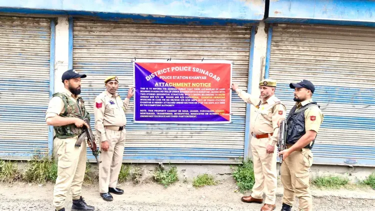 Srinagar Police attach ₹6 crore property of 3 drug peddlers under NDPS Act
