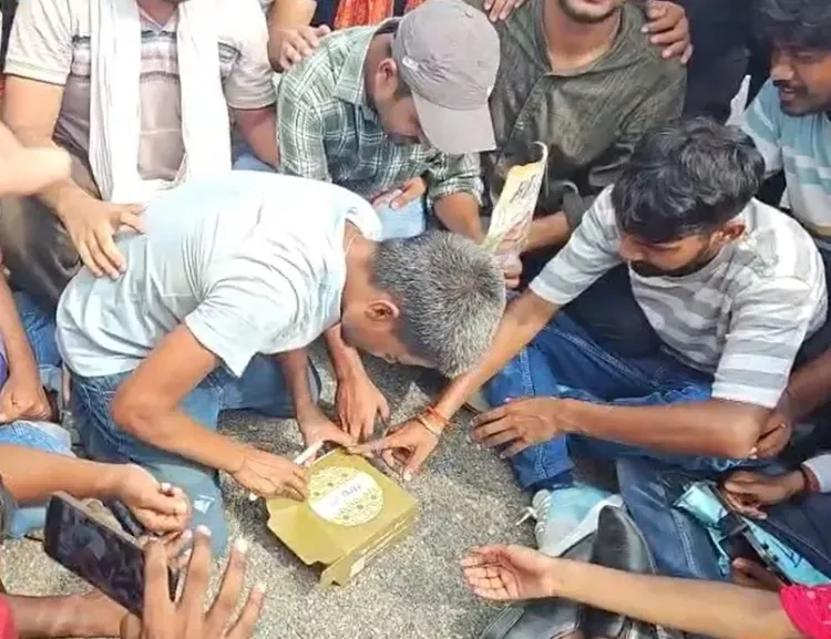 Jharkhand exam scam protest: Spider-Man, birthday cake mock CM Soren at Assembly march