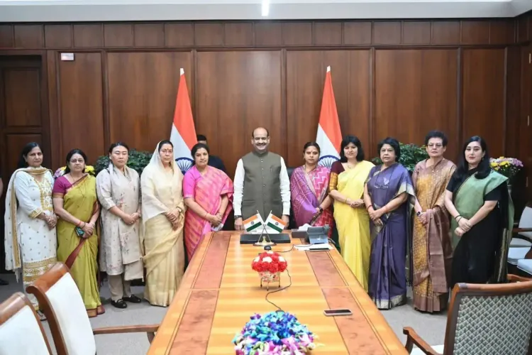 BJP Mahila Morcha meets LS Speaker over JNU sexual harassment case against Congress MP Akoijam