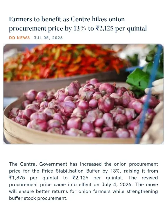 Joshi: Centre hikes onion procurement price 13% to ₹2,125/qtl