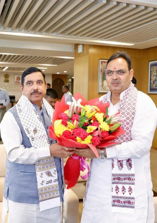 Joshi, Rajasthan CM Discuss MSP Wheat, Solar Push