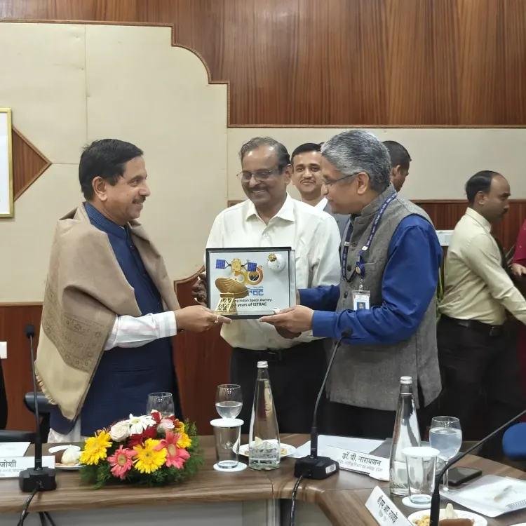 Joshi visits ISRO, hails One Nation One Time milestone