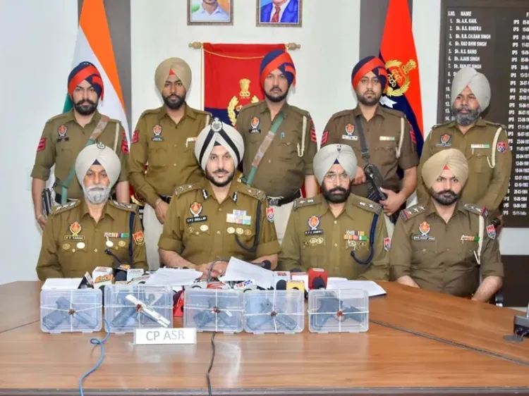 Punjab Police Arrest Six, Including Juvenile, in Cross-Border Arms Smuggling Case