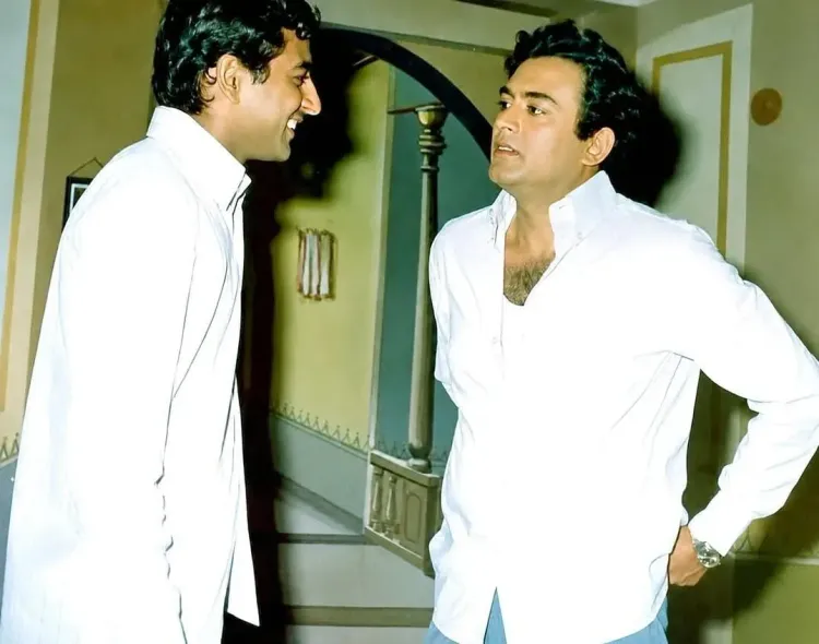 Sanjeev Kumar rare photo: K.C. Bokadia shares 1972 'Rivaaj' set memory